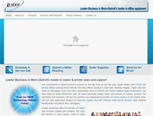 Tablet Screenshot of leaderbusiness.com